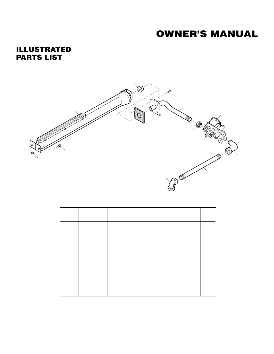 Owner’s manual, Illustrated parts list | Desa DNV40NB User Manual | Page 25 / 30