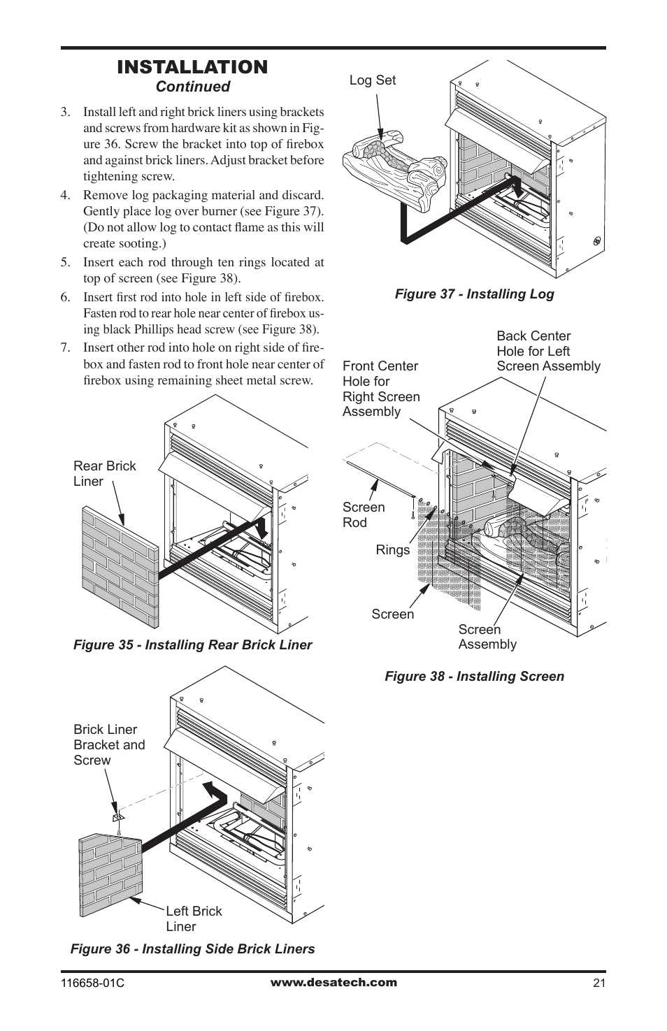 Installation | Desa CDCFPRA User Manual | Page 21 / 40