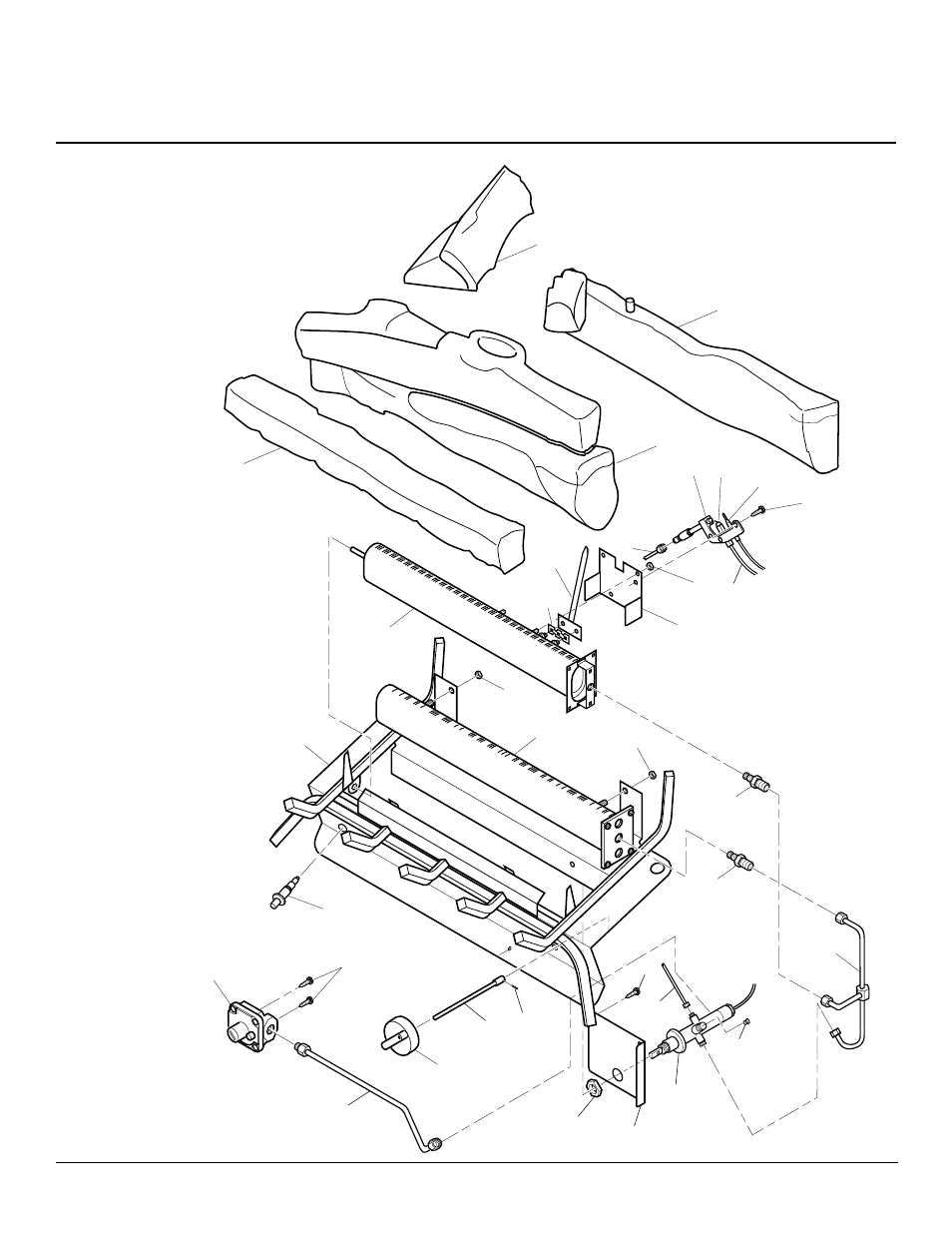 Desa international unvented natural gas log heater, Illustrated parts breakdown | Desa B User Manual | Page 24 / 30