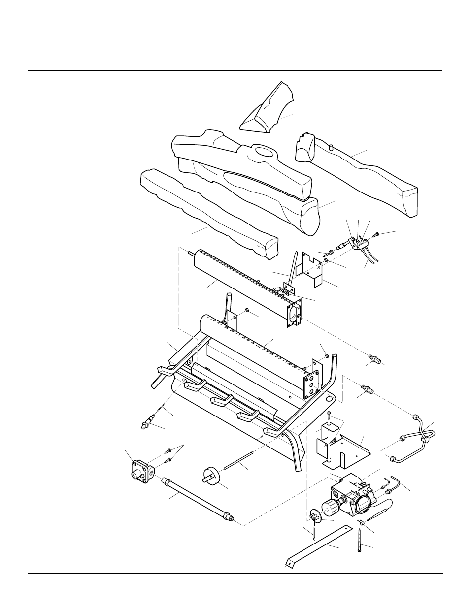 Desa international unvented natural gas log heater, Illustrated parts breakdown | Desa B User Manual | Page 26 / 30