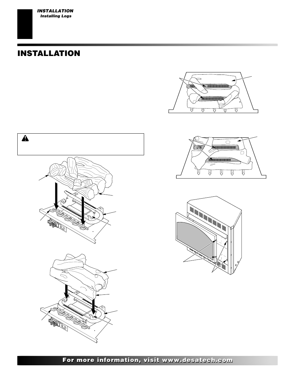 Installation, Continued | Desa VYGF33NRB User Manual | Page 16 / 40