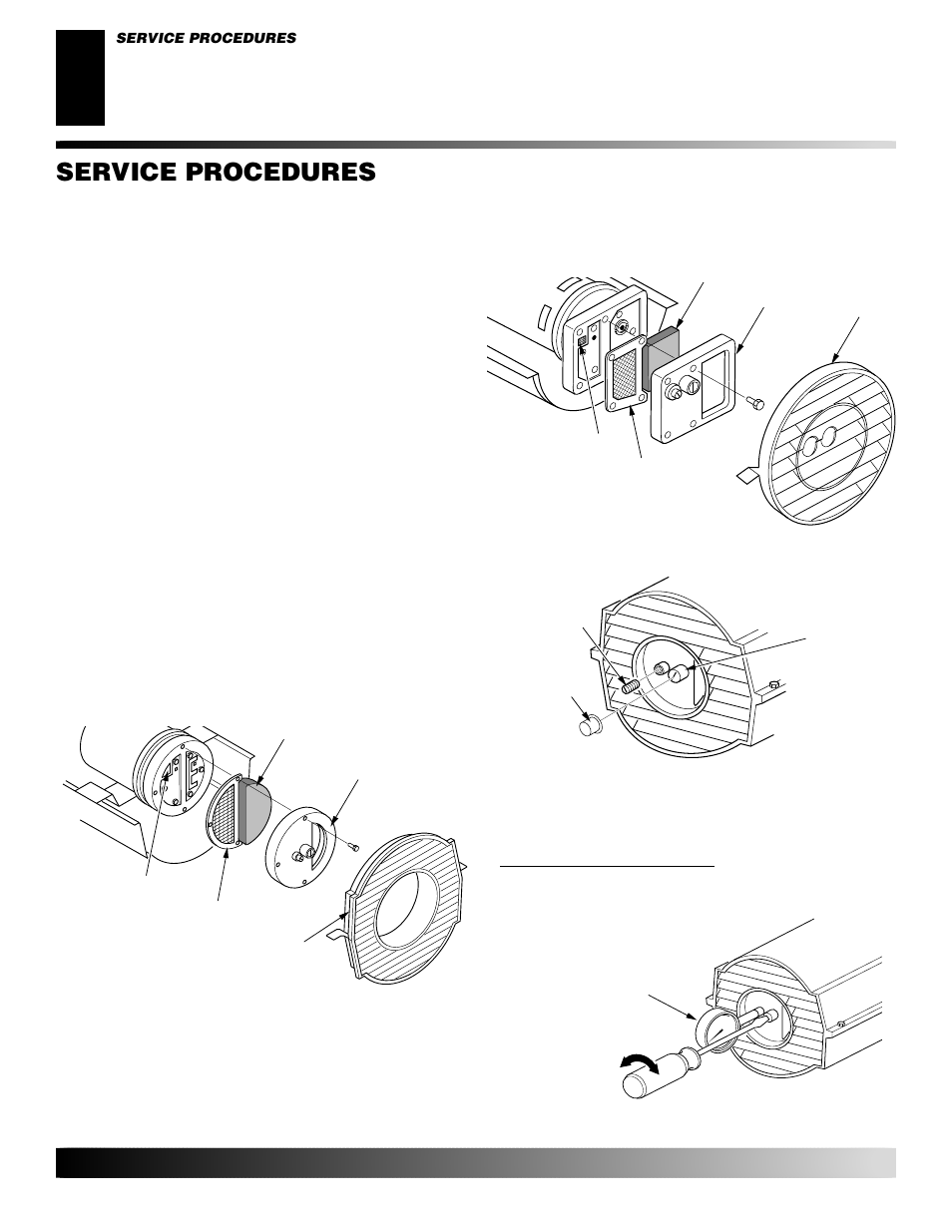 Service procedures, Continued | Desa BY35CEH User Manual | Page 10 / 26