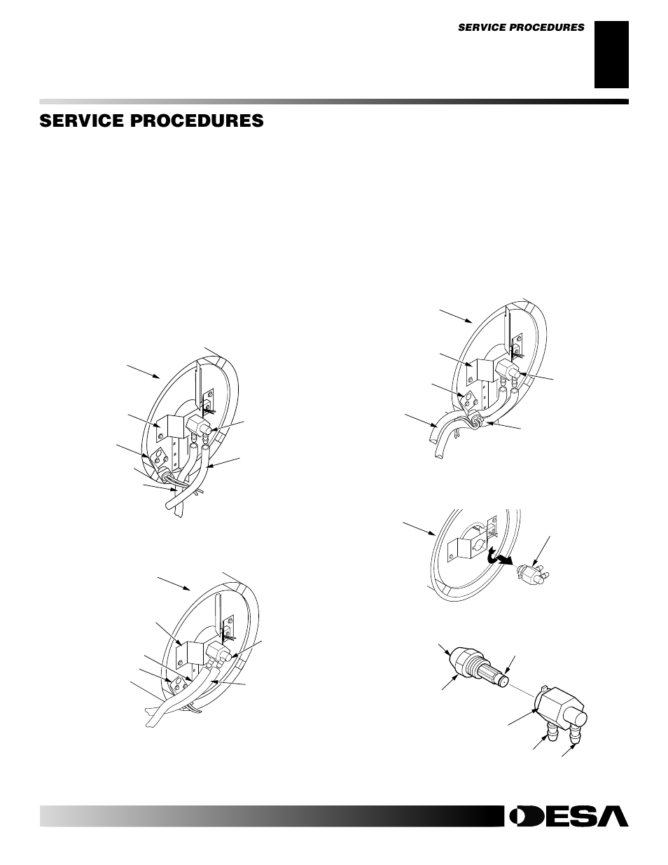 Service procedures, Continued | Desa BY35CEH User Manual | Page 11 / 26