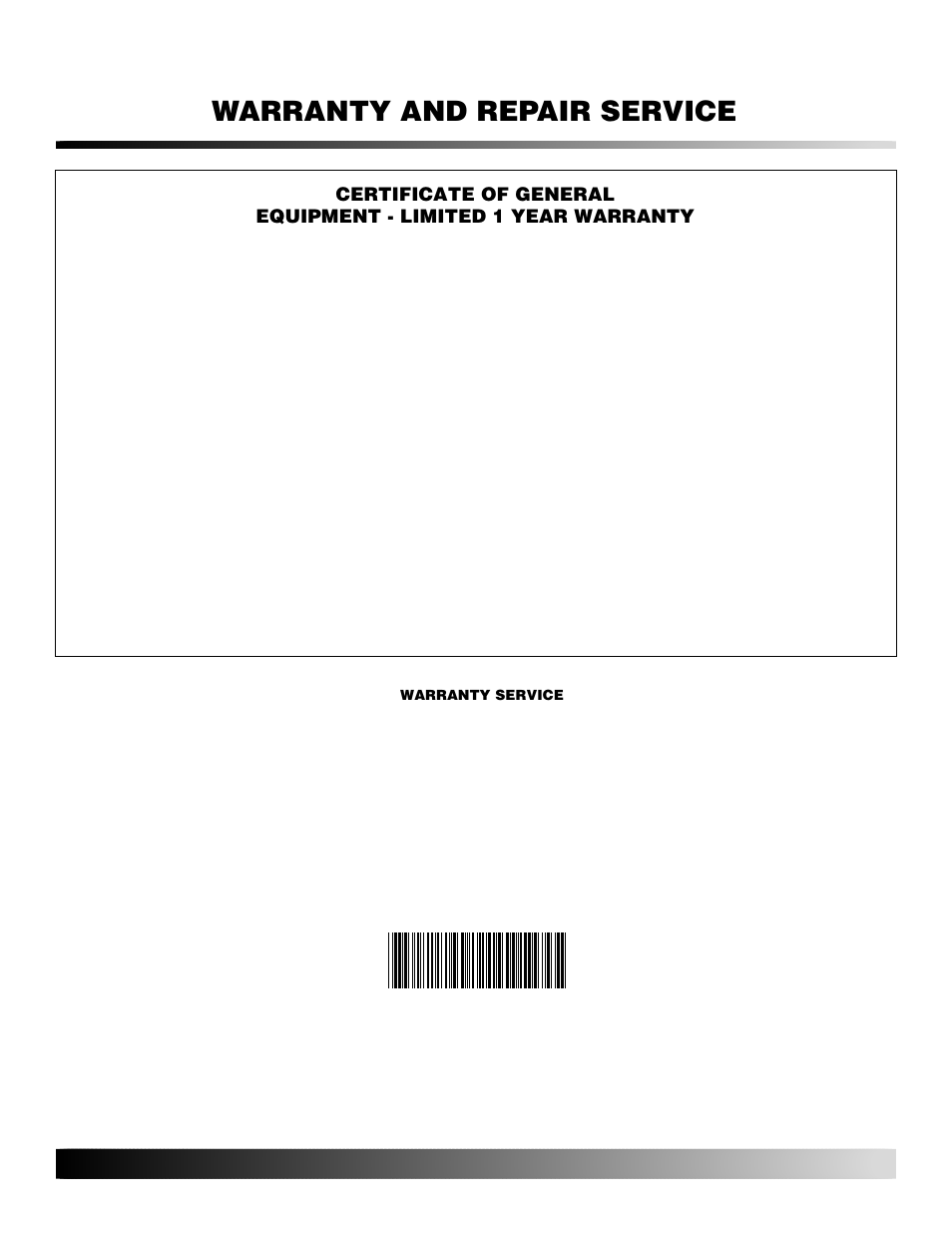 Warranty and repair service | Desa BY35CEH User Manual | Page 26 / 26