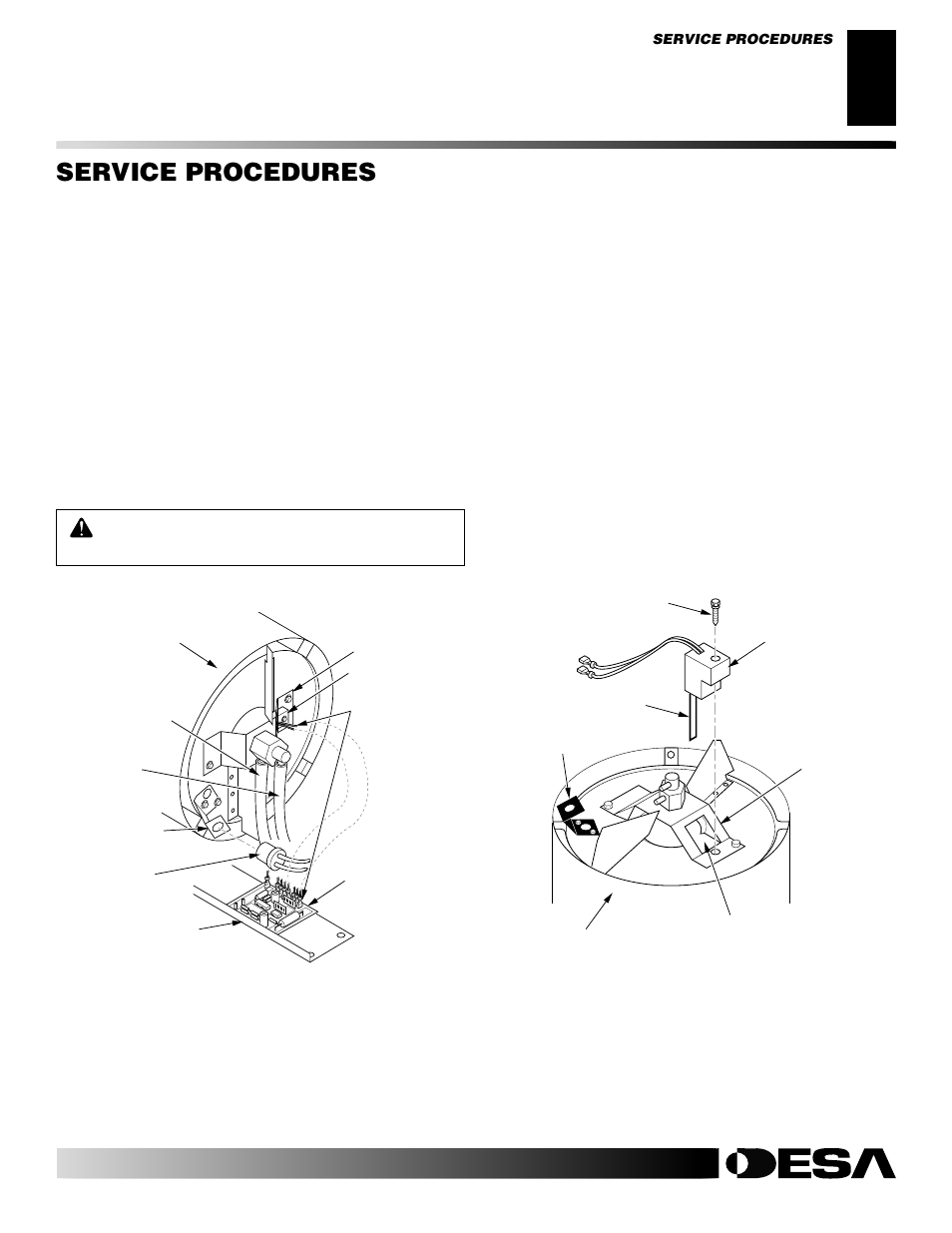 Service procedures, Continued | Desa BY35CEH User Manual | Page 9 / 26