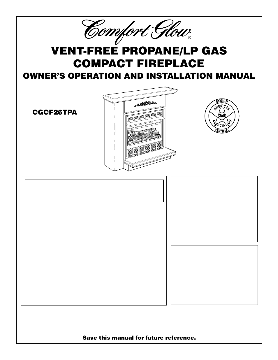 Desa CGCF26TPA User Manual | 24 pages