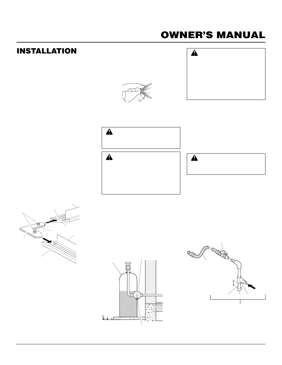Owner’s manual, Installation, Continued | Desa CGCF26TPA User Manual | Page 11 / 24