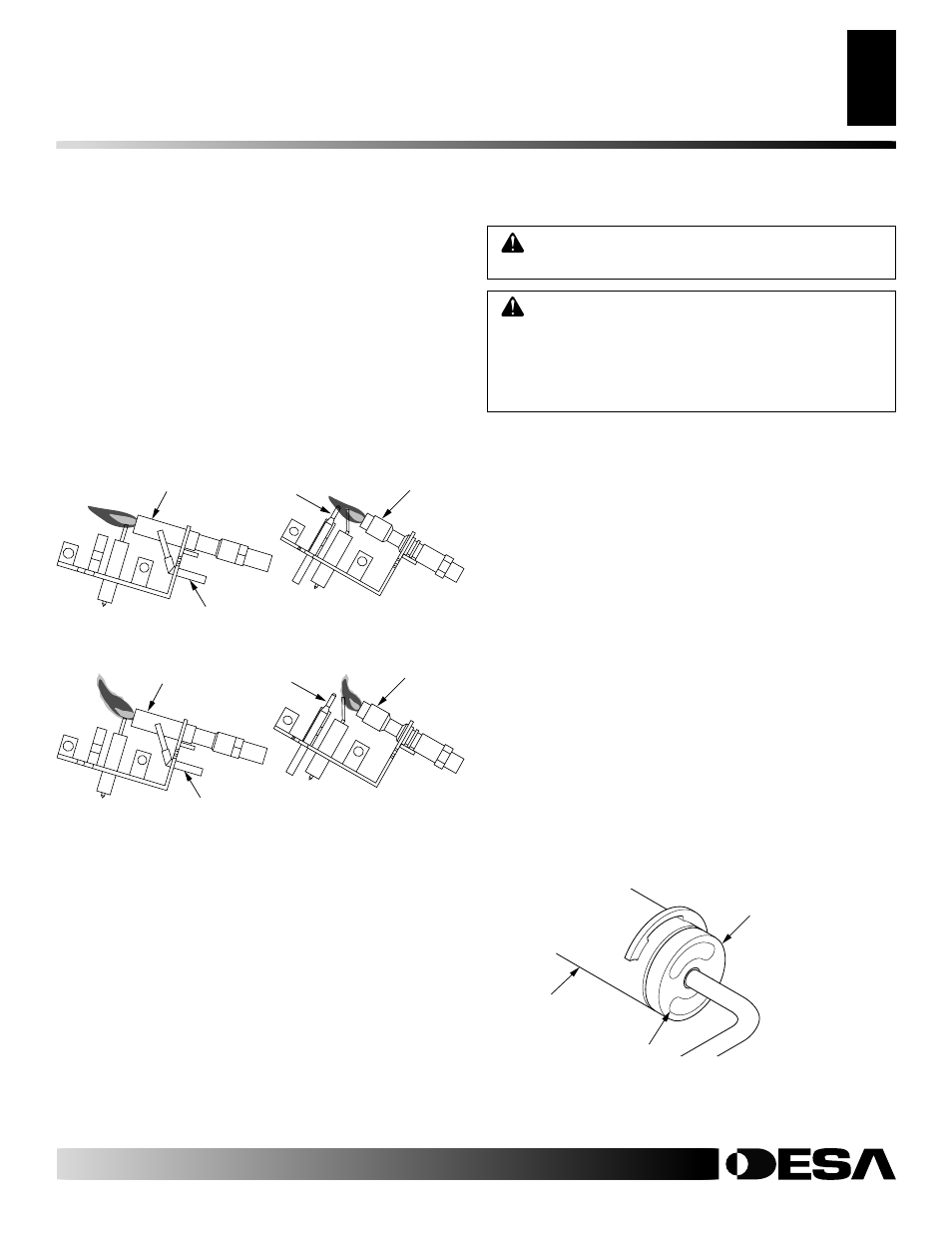 Inspecting burners, Cleaning and maintenance | Desa CLD3924PTA User Manual | Page 19 / 36