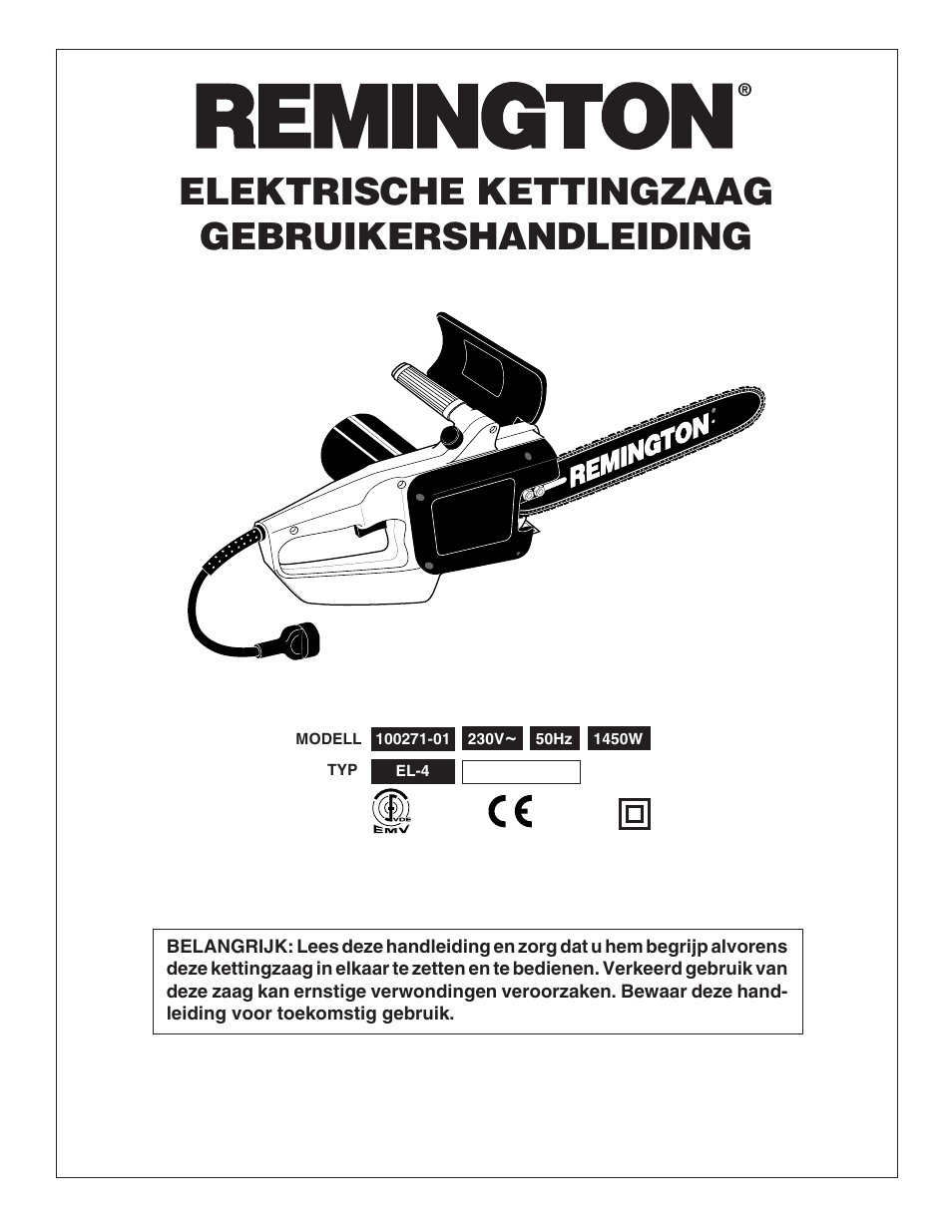 Elektrische kettingzaag gebruikershandleiding | Desa Remington 100271-01 User Manual | Page 19 / 74