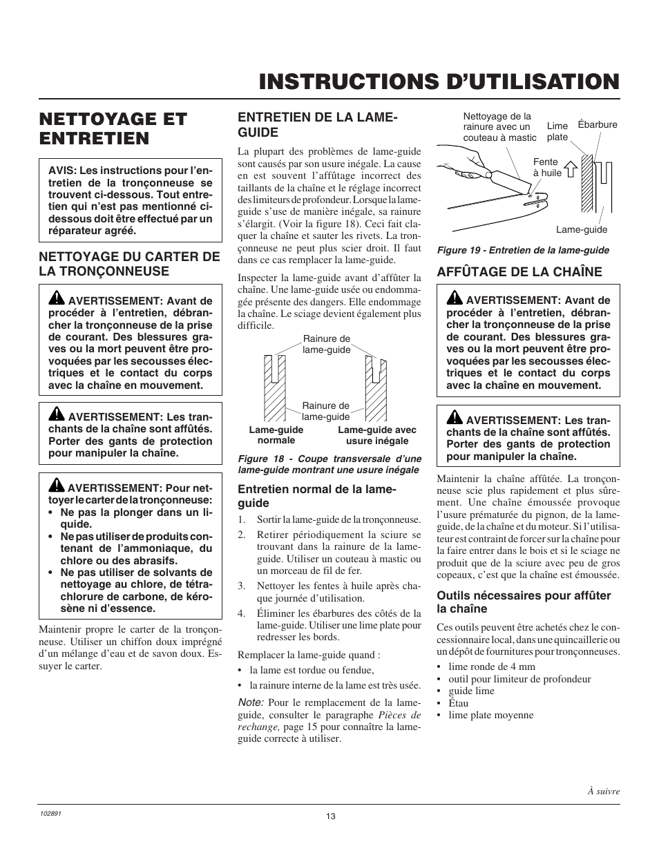 Instructions d’utilisation, Nettoyage et entretien | Desa Remington 100271-01 User Manual | Page 49 / 74