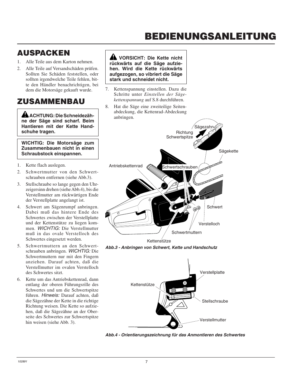 Bedienungsanleitung, Zusammenbau, Auspacken | Desa Remington 100271-01 User Manual | Page 61 / 74