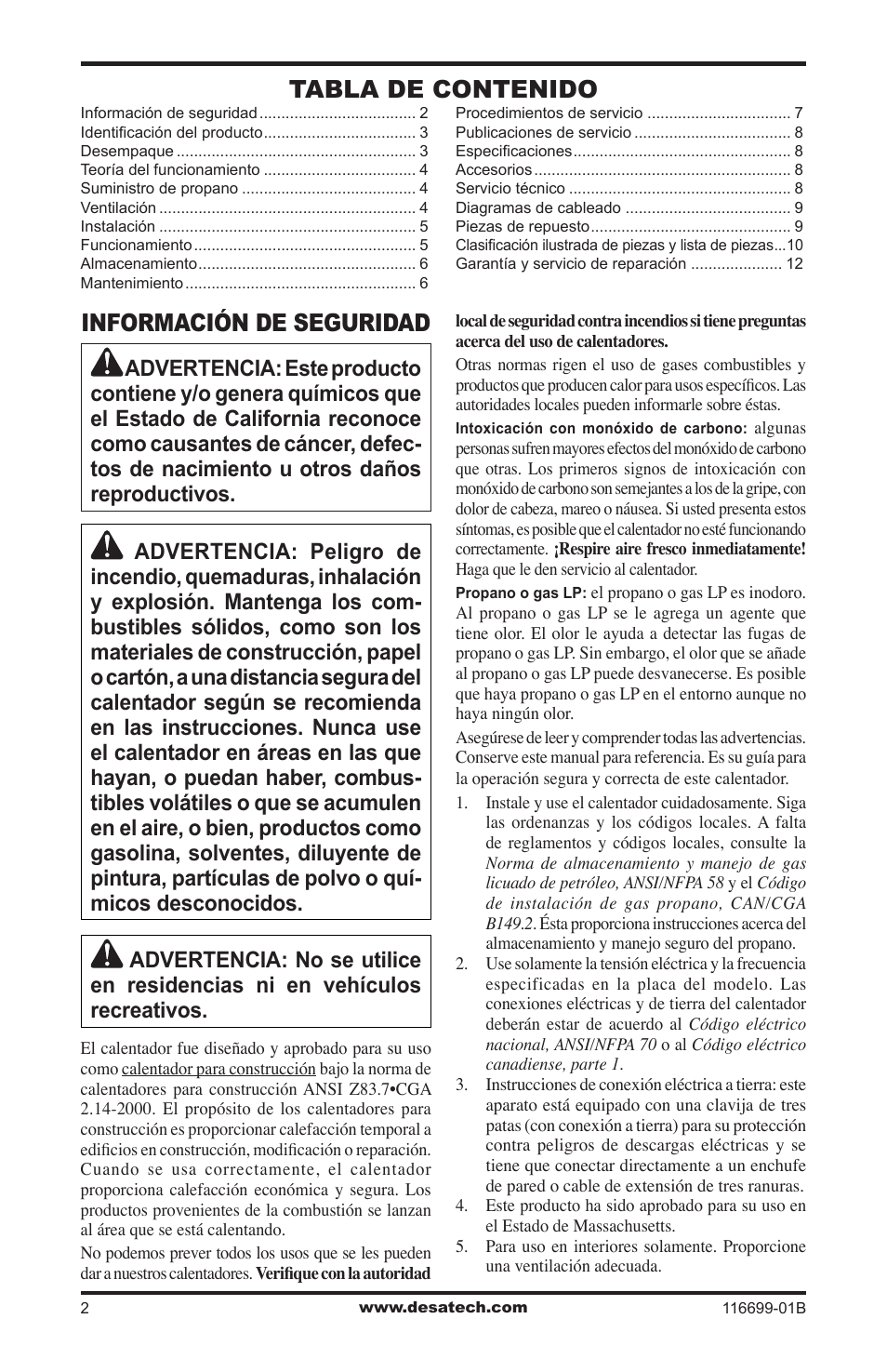 Desa 375-F User Manual | Page 14 / 36