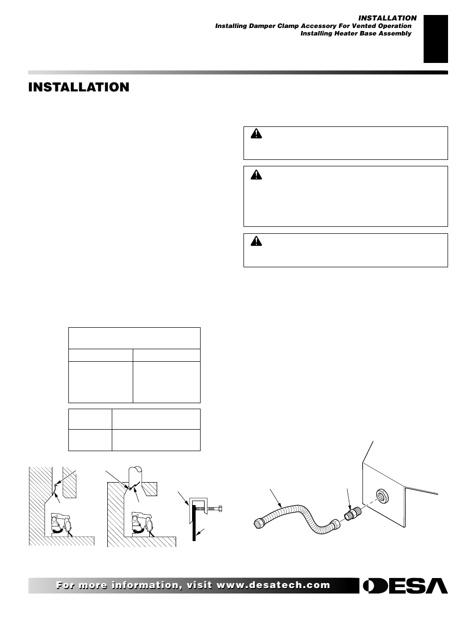 Installation, Continued | Desa VRL24NR User Manual | Page 11 / 38