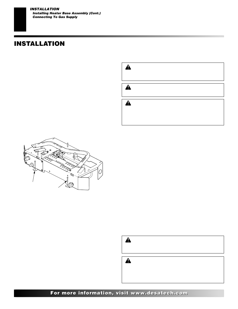 Installation, Continued | Desa VRL24NR User Manual | Page 12 / 38