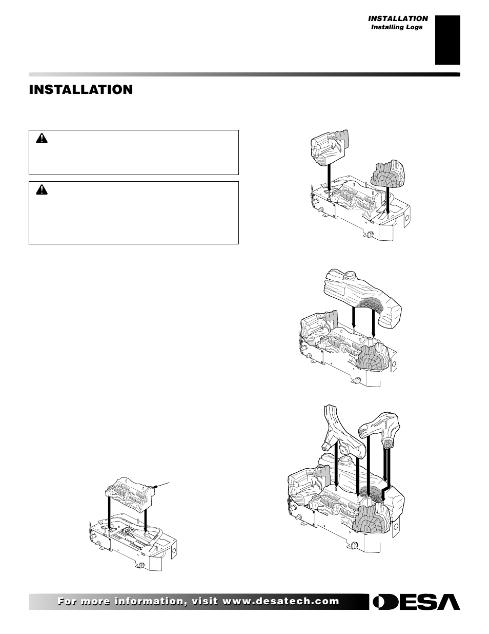 Installation, Continued | Desa VRL24NR User Manual | Page 15 / 38