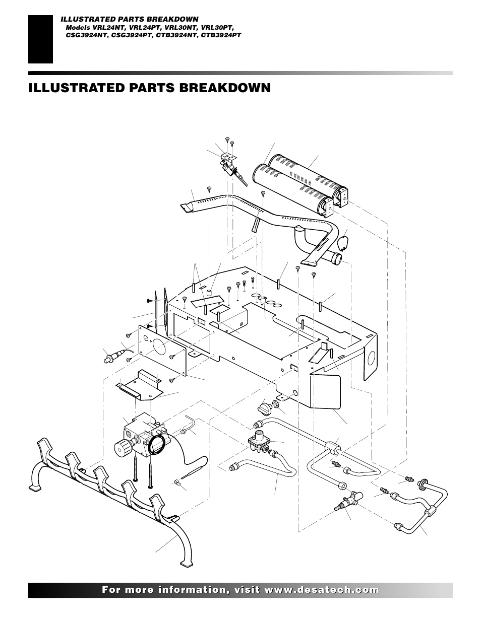 Illustrated parts breakdown | Desa VRL24NR User Manual | Page 30 / 38