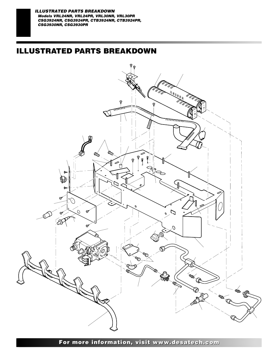 Illustrated parts breakdown | Desa VRL24NR User Manual | Page 32 / 38