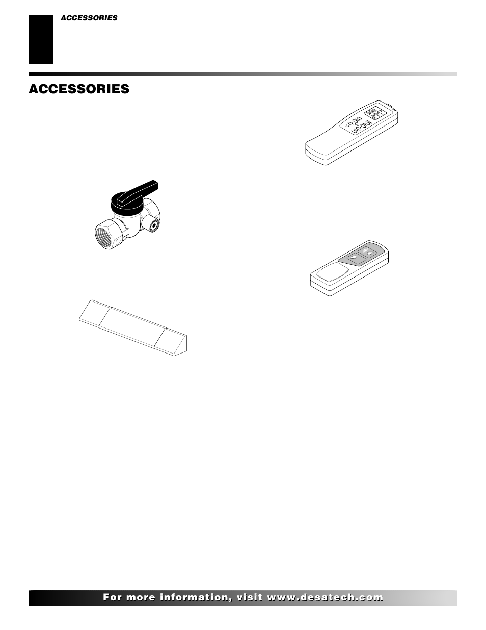 Accessories | Desa VRL24NR User Manual | Page 34 / 38