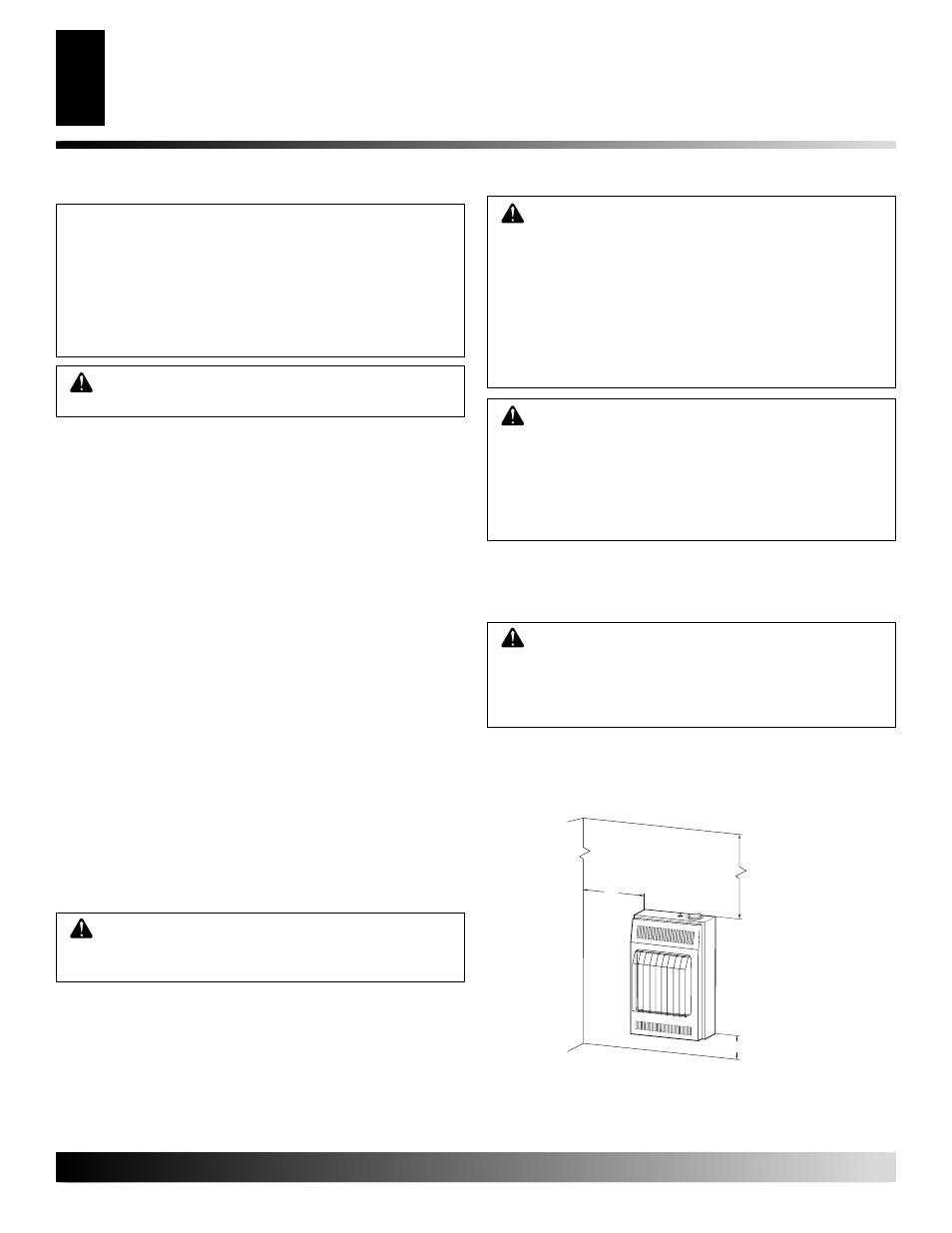 Installation, Check gas type, Installation items | Locating heater | Desa GWN10 User Manual | Page 6 / 32