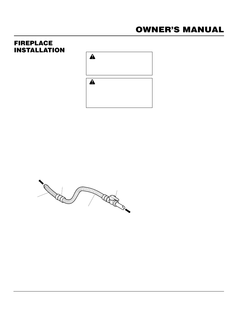 Owner’s manual, Fireplace installation, Continued | Desa BHDV37NC User Manual | Page 19 / 40