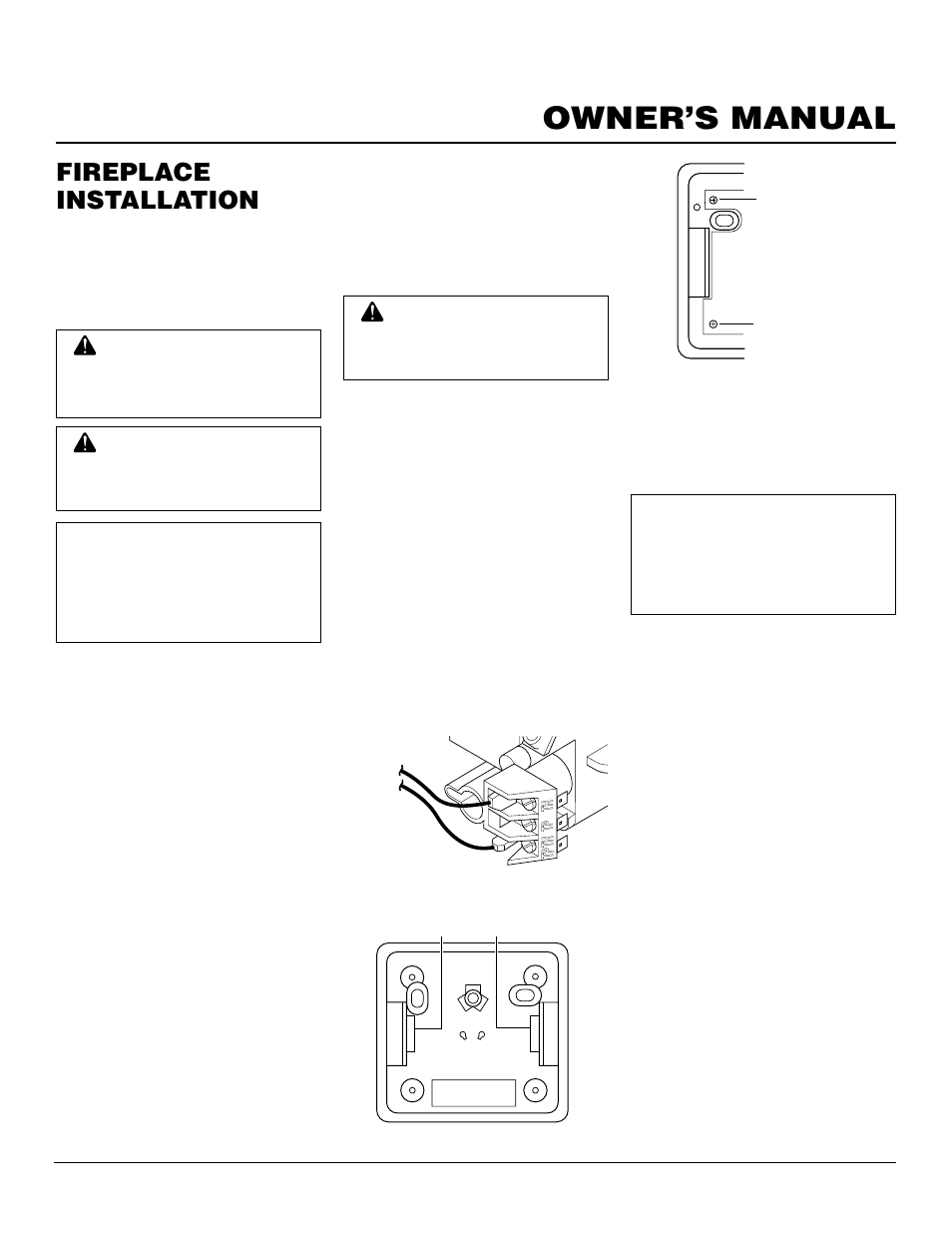 Owner’s manual, Fireplace installation, Continued | Desa BHDV37NC User Manual | Page 21 / 40