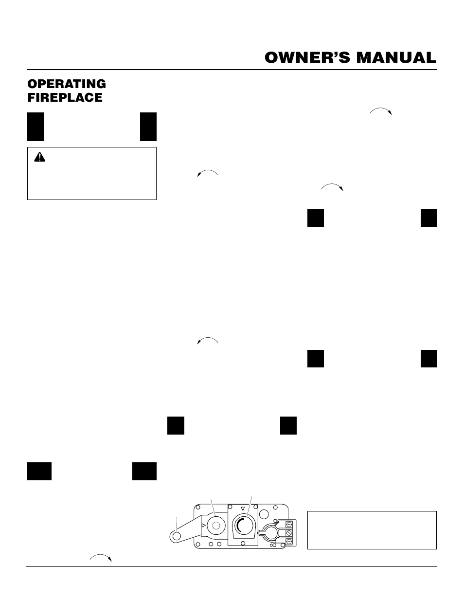 Owner’s manual, Operating fireplace | Desa BHDV37NC User Manual | Page 25 / 40