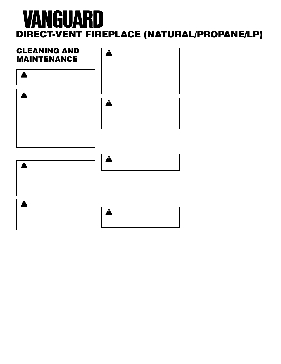 Direct-vent fireplace (natural/propane/lp), Cleaning and maintenance | Desa BHDV37NC User Manual | Page 28 / 40