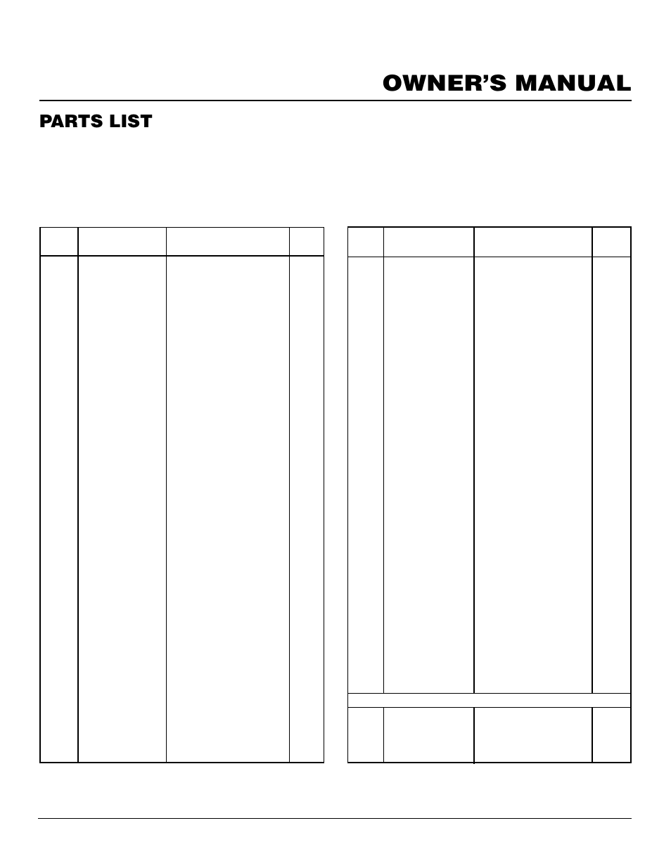 Owner’s manual, Parts list, Direct-vent fireplace bhdv37pc bhdv41pc | Desa BHDV37NC User Manual | Page 37 / 40