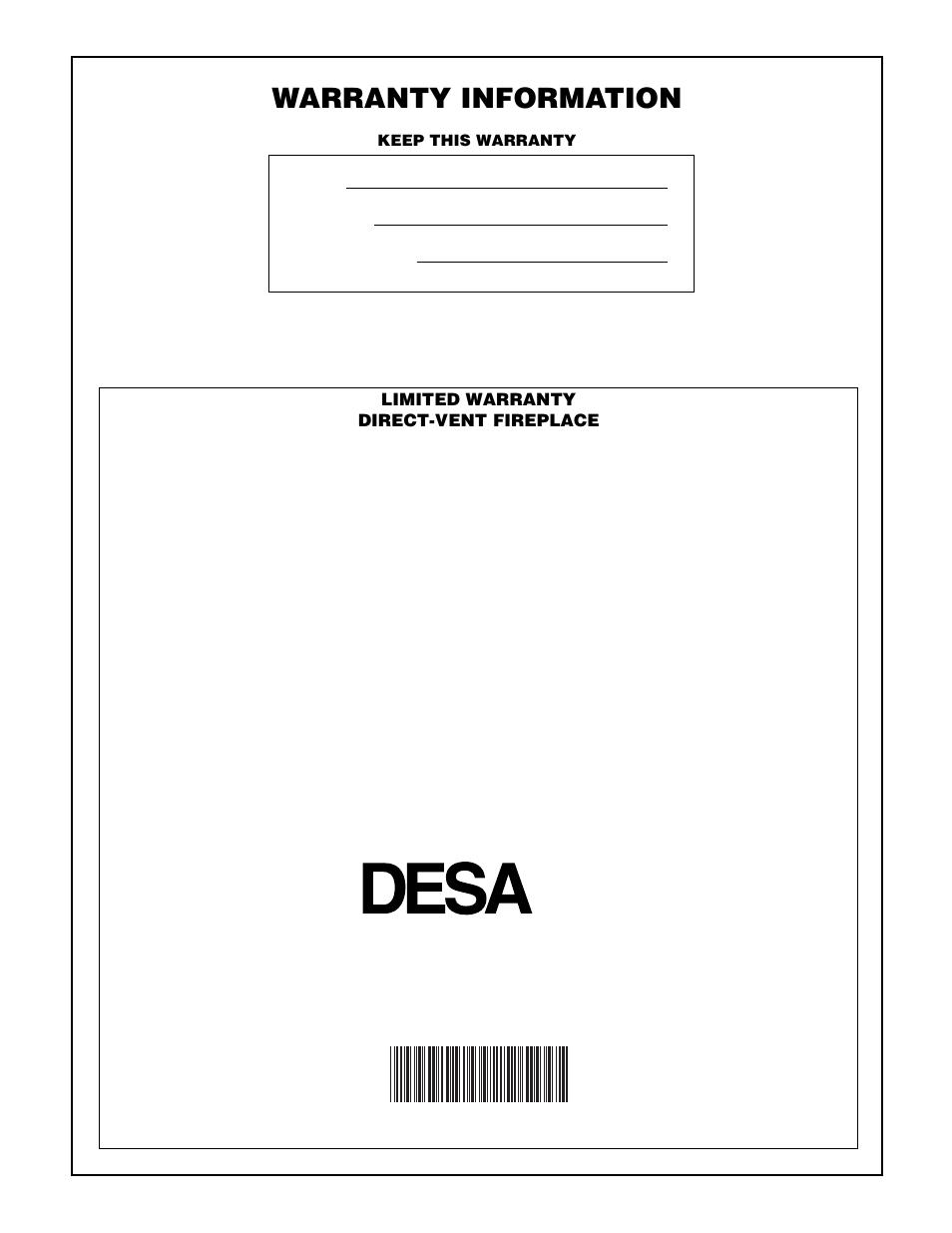 Warranty information, International | Desa BHDV37NC User Manual | Page 40 / 40