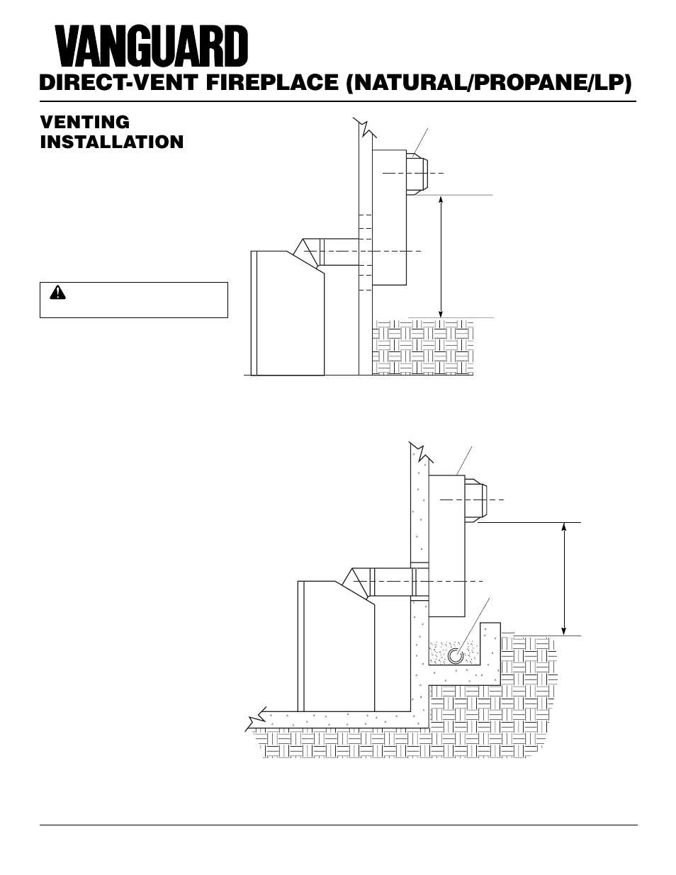 Direct-vent fireplace (natural/propane/lp), Venting installation, Continued | Desa BHDV37NC User Manual | Page 8 / 40