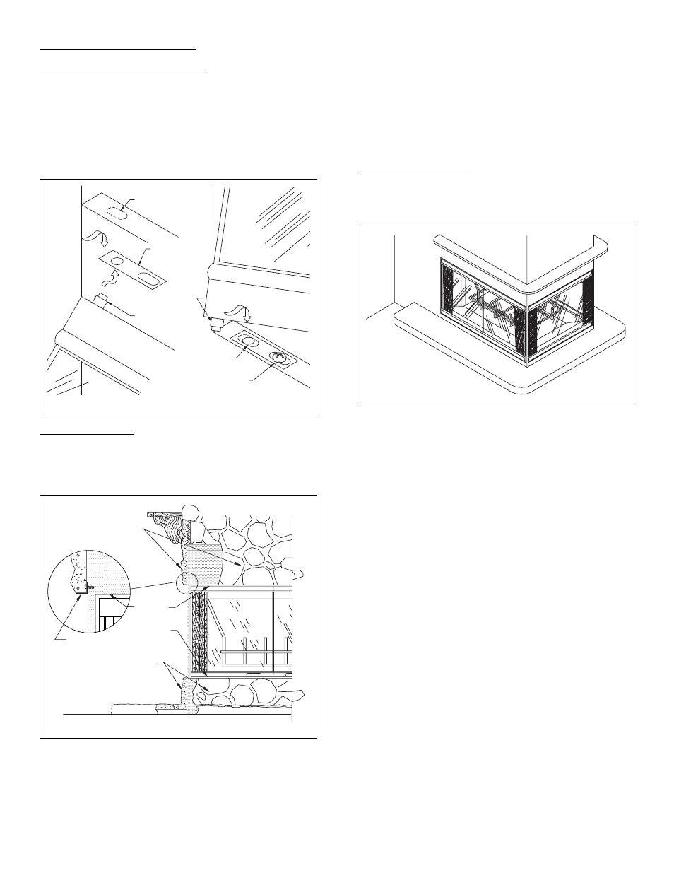 Finishing your firebox | Desa VPN36 3-SIDED User Manual | Page 12 / 14