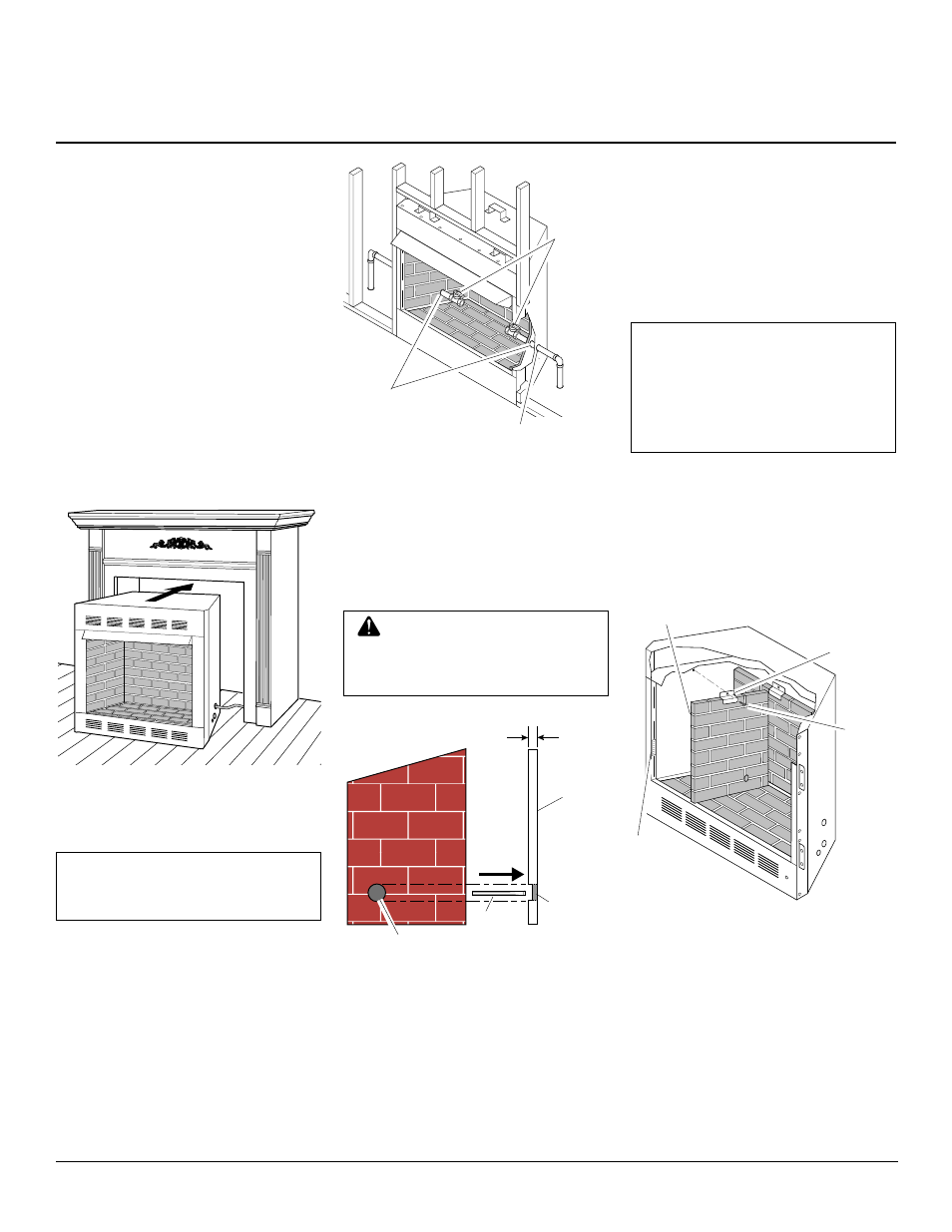 Unvented (vent-free) logmate™ firebox vanguard, Installation, Continued | Hard-wiring firebox, Installing gas line | Desa FB36NCA User Manual | Page 10 / 20
