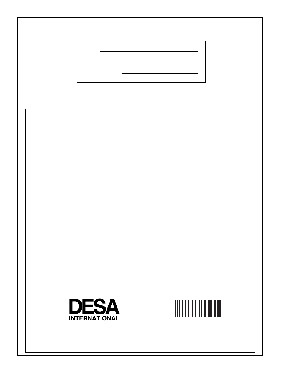 Warranty information | Desa FB36NCA User Manual | Page 20 / 20