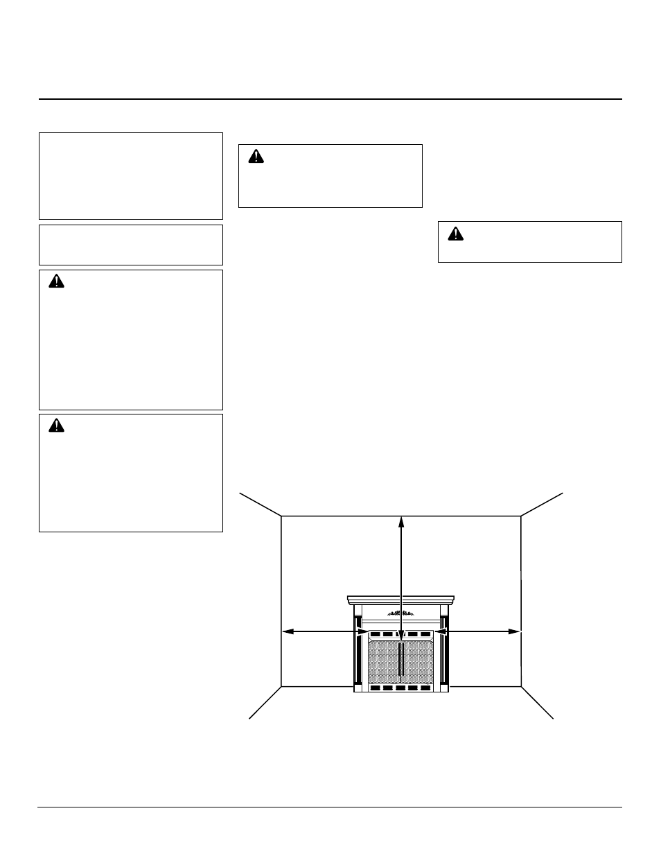 Owner’s manual, Installation | Desa FB36NCA User Manual | Page 7 / 20