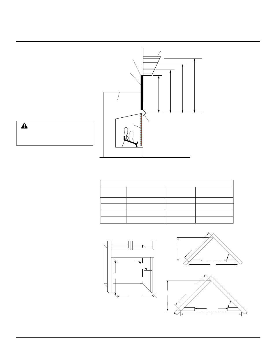 Unvented (vent-free) logmate™ firebox vanguard, Installation, Continued | Built-in firebox installation, Mantel clearances for built-in installation | Desa FB36NCA User Manual | Page 8 / 20