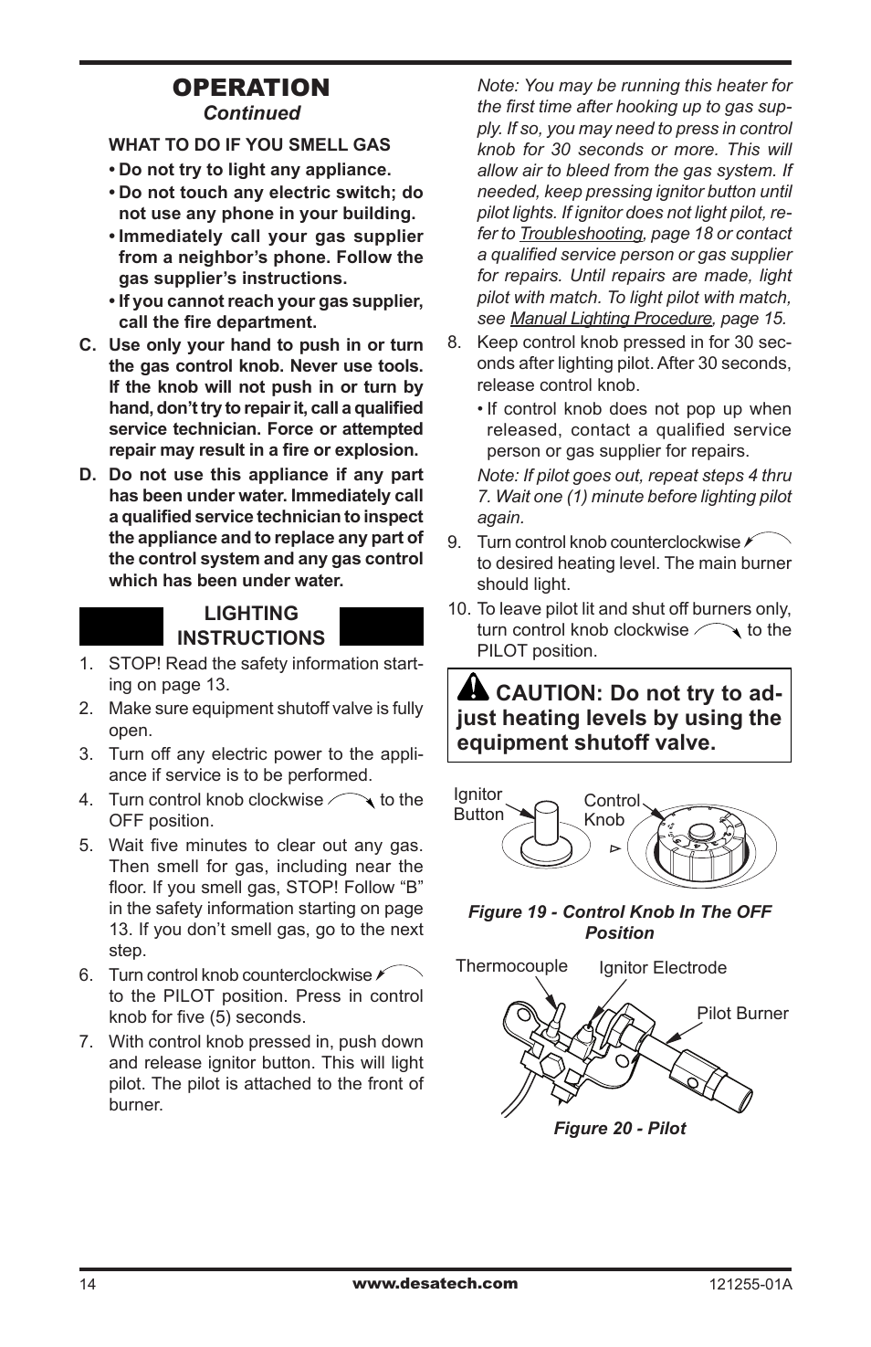 Operation | Desa LCR26PT User Manual | Page 14 / 56