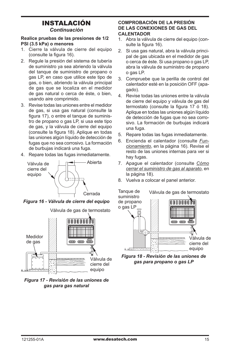 Instalación | Desa LCR26PT User Manual | Page 41 / 56