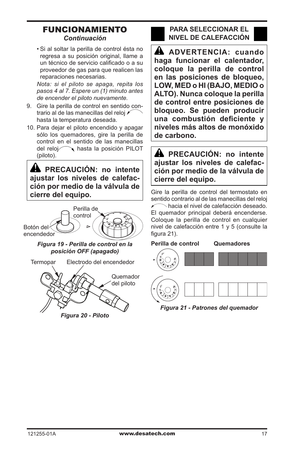 Funcionamiento | Desa LCR26PT User Manual | Page 43 / 56