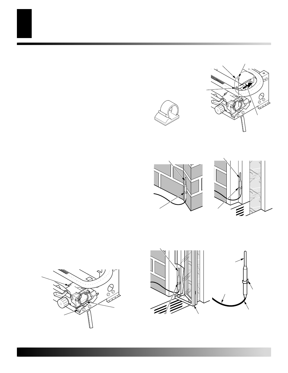 Optional positioning of thermostat sensing bulb | Desa CGS2718P User Manual | Page 24 / 36