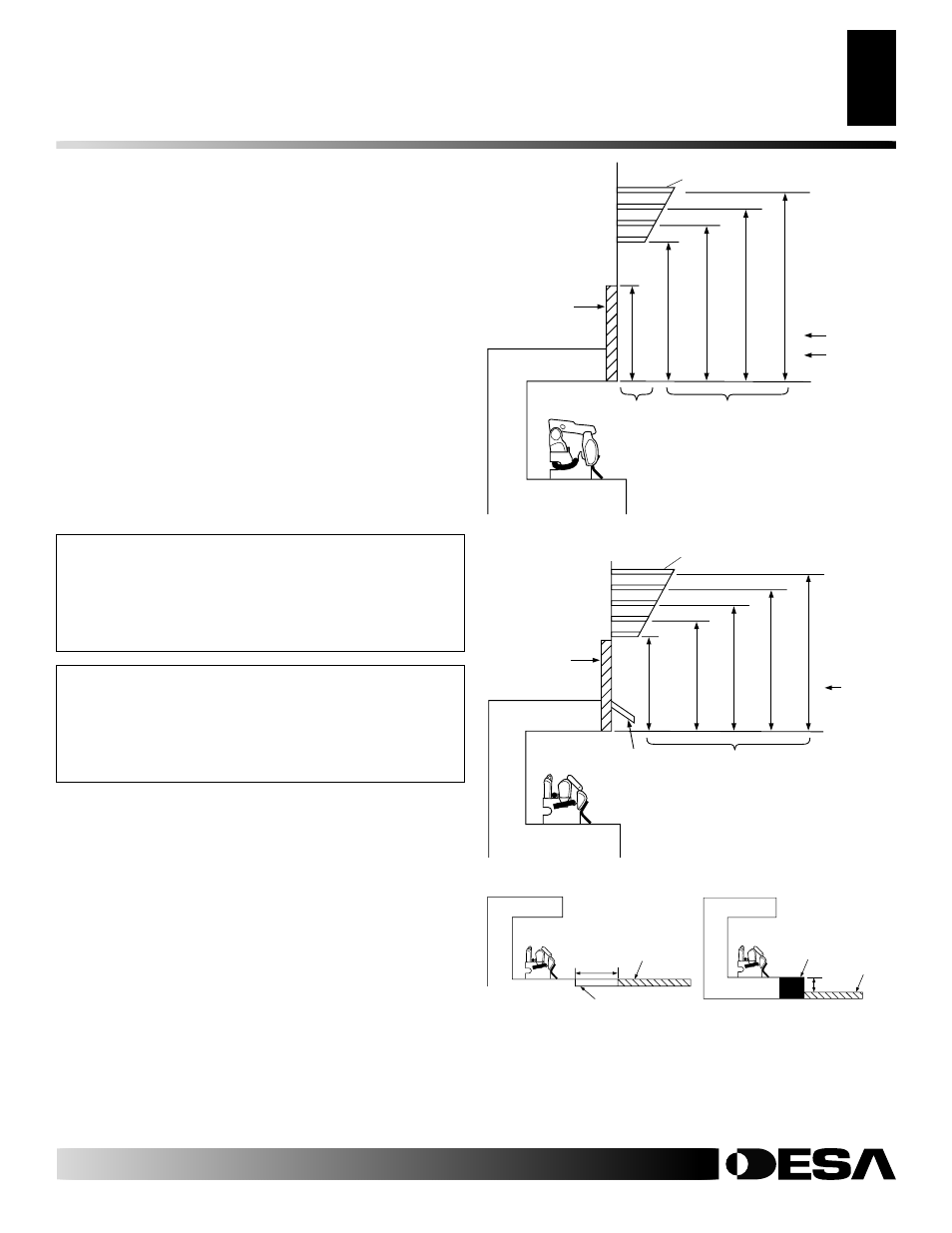 Installation, Continued, Mantel clearances | Floor clearances, Determining minimum mantel clearance | Desa CGS2718P User Manual | Page 9 / 36