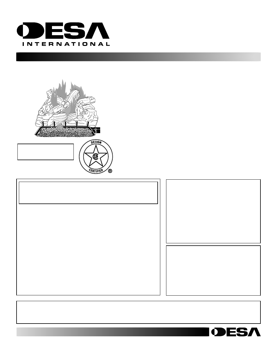 Desa VANGUARD VDLCR24 User Manual | 30 pages