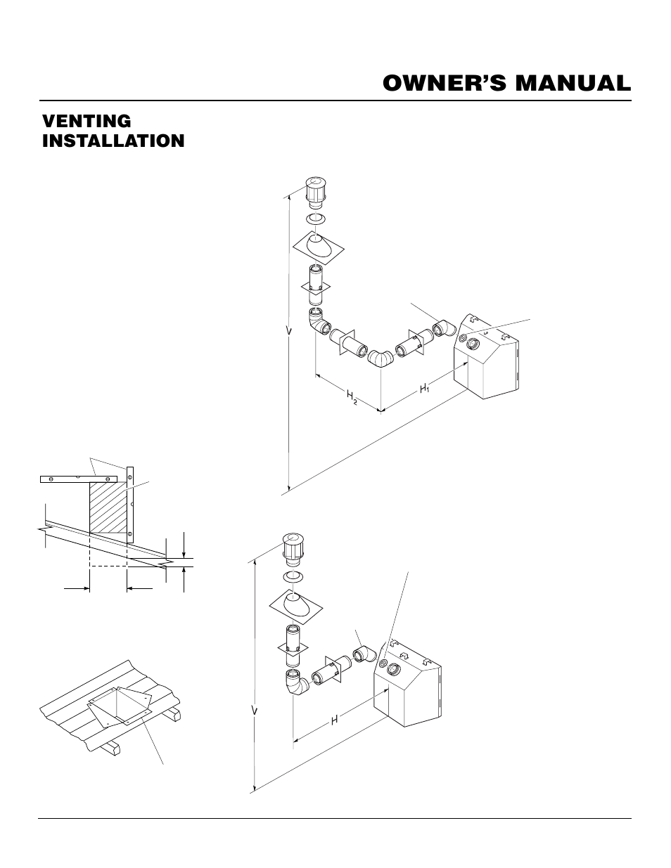 Owner’s manual, Venting installation, Continued | Desa DVFH34P User Manual | Page 13 / 40