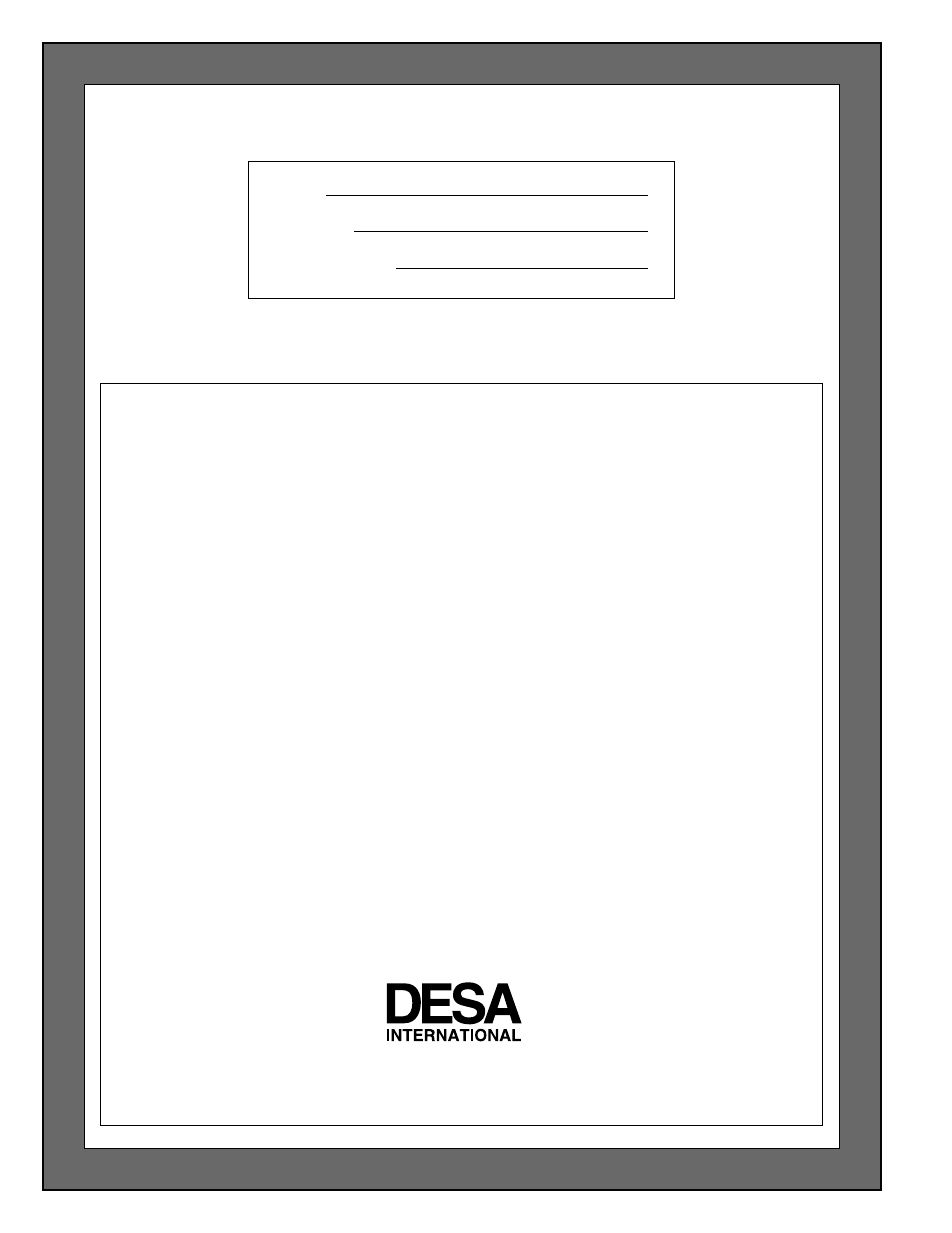 Warranty information | Desa CGN12A User Manual | Page 28 / 28