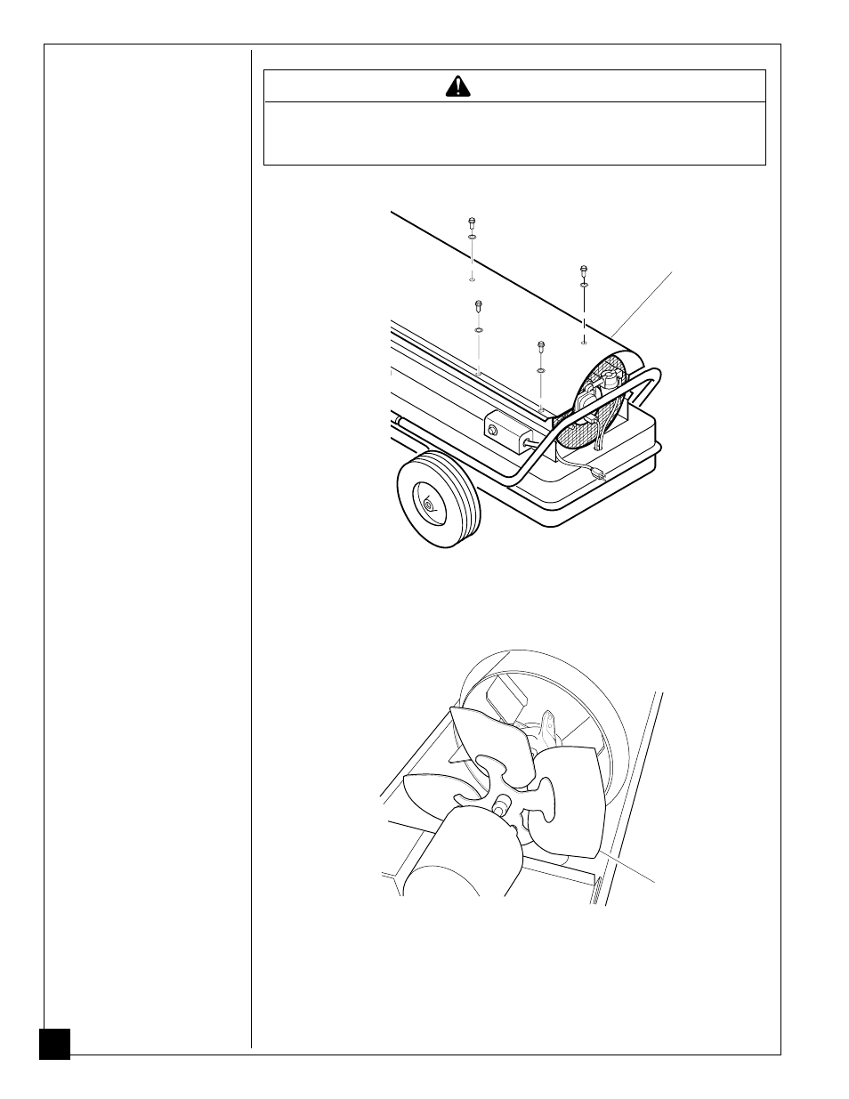 Service procedures, Warning | Desa B350CEA User Manual | Page 14 / 24