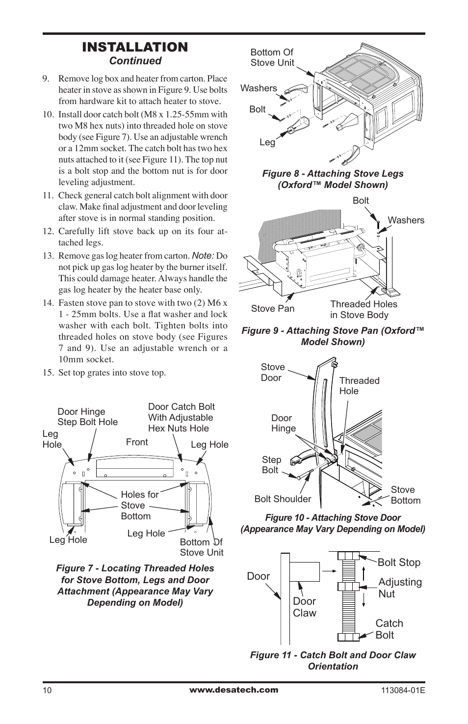 Installation | Desa SVYD18PRA User Manual | Page 10 / 28