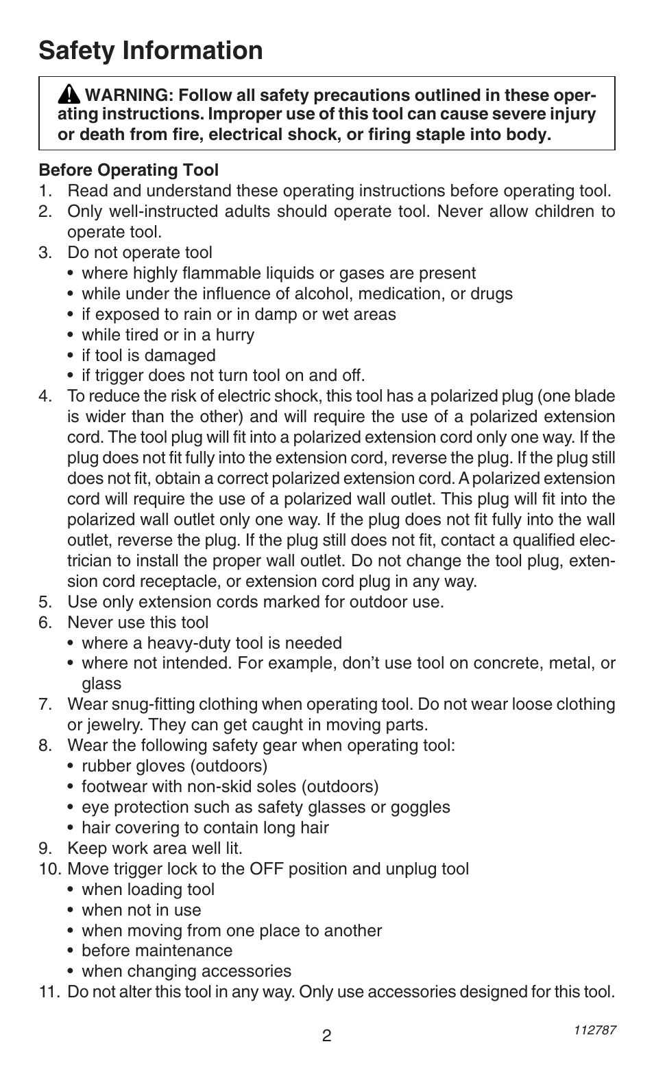 Safety information | Desa HH34392 User Manual | Page 2 / 8