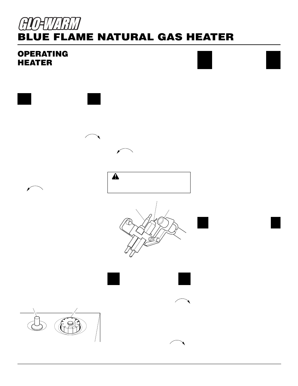 Blue flame natural gas heater, Operating heater, Continued | Desa FGH-30NGB User Manual | Page 12 / 24