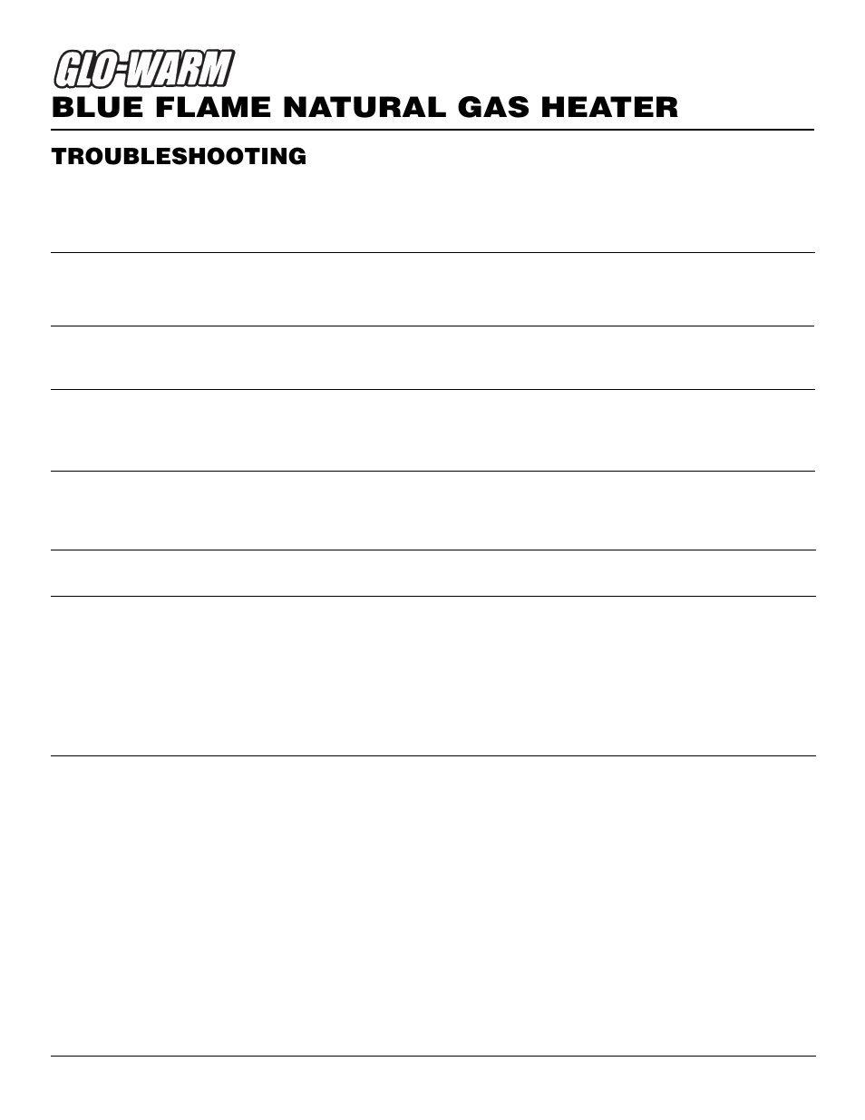 Blue flame natural gas heater, Troubleshooting, Continued | Desa FGH-30NGB User Manual | Page 16 / 24