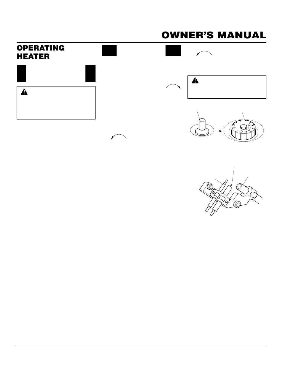 Owner’s manual, Operating heater, Lighting instructions | For your safety read before lighting | Desa CGP10TA User Manual | Page 11 / 20