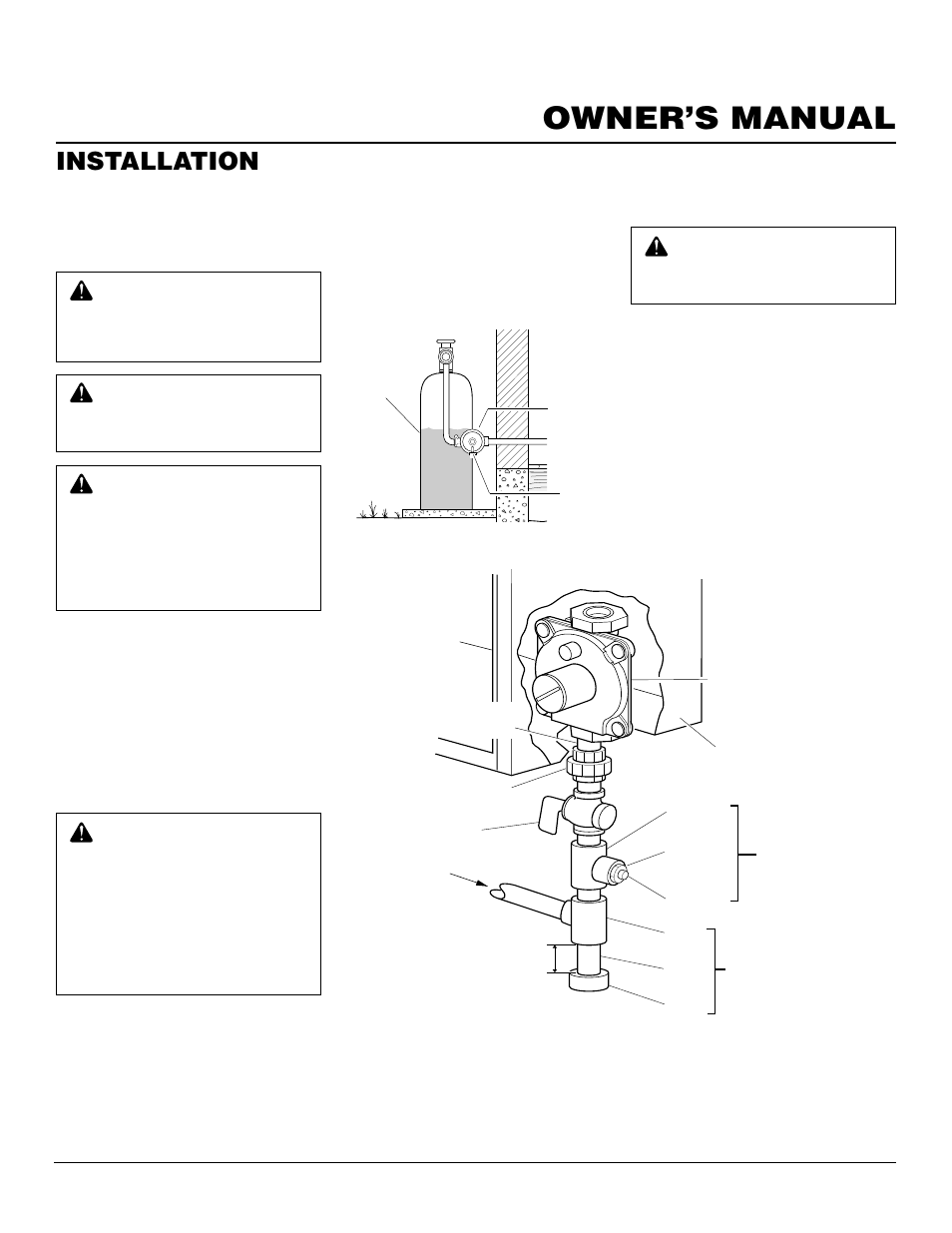 Owner’s manual, Installation, Continued | Desa CGP10TA User Manual | Page 9 / 20